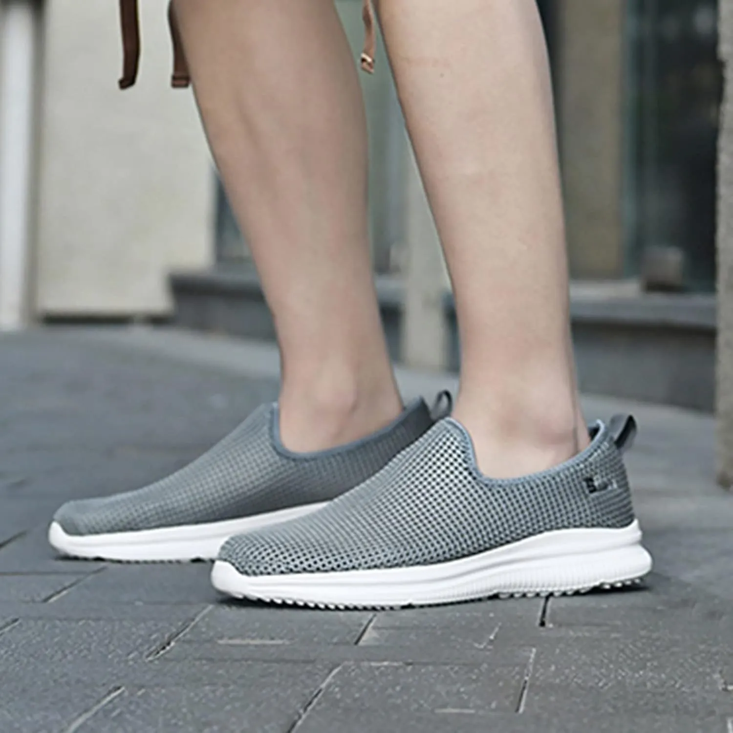 Women's Athletic Walking Shoes Slip On Casual Mesh Womens Tennis Shoes Fashion Black Casual Shoes Women Shoes Sneakers Steel Toe Tennis Shoe White Loafers