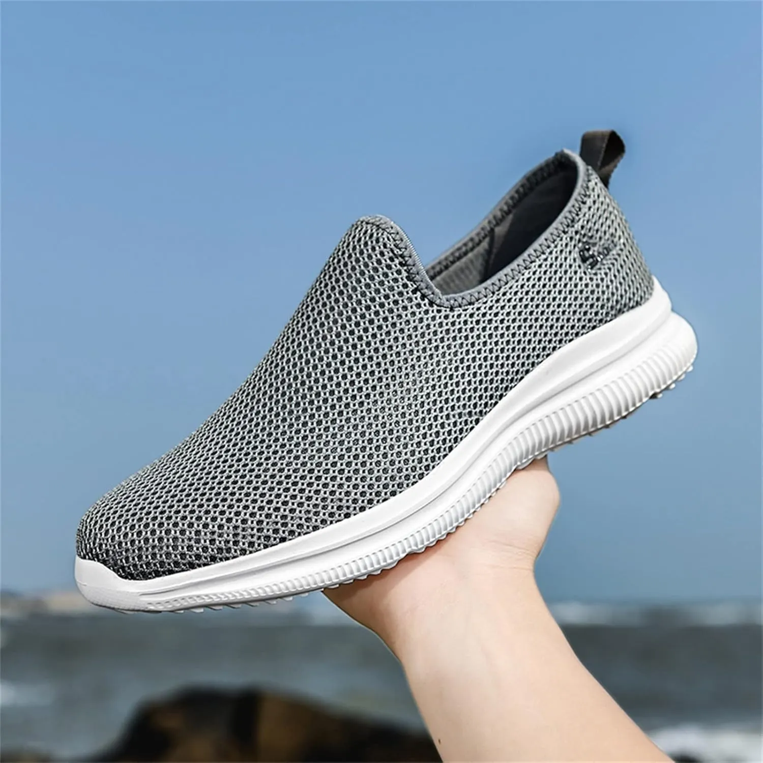 Women's Athletic Walking Shoes Slip On Casual Mesh Womens Tennis Shoes Fashion Black Casual Shoes Women Shoes Sneakers Steel Toe Tennis Shoe White Loafers