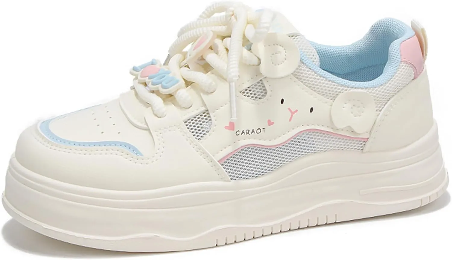 Women's Breathable Mesh Sneakers Y2K Lightweight Spring Summer Casual Shoes for Walking& College