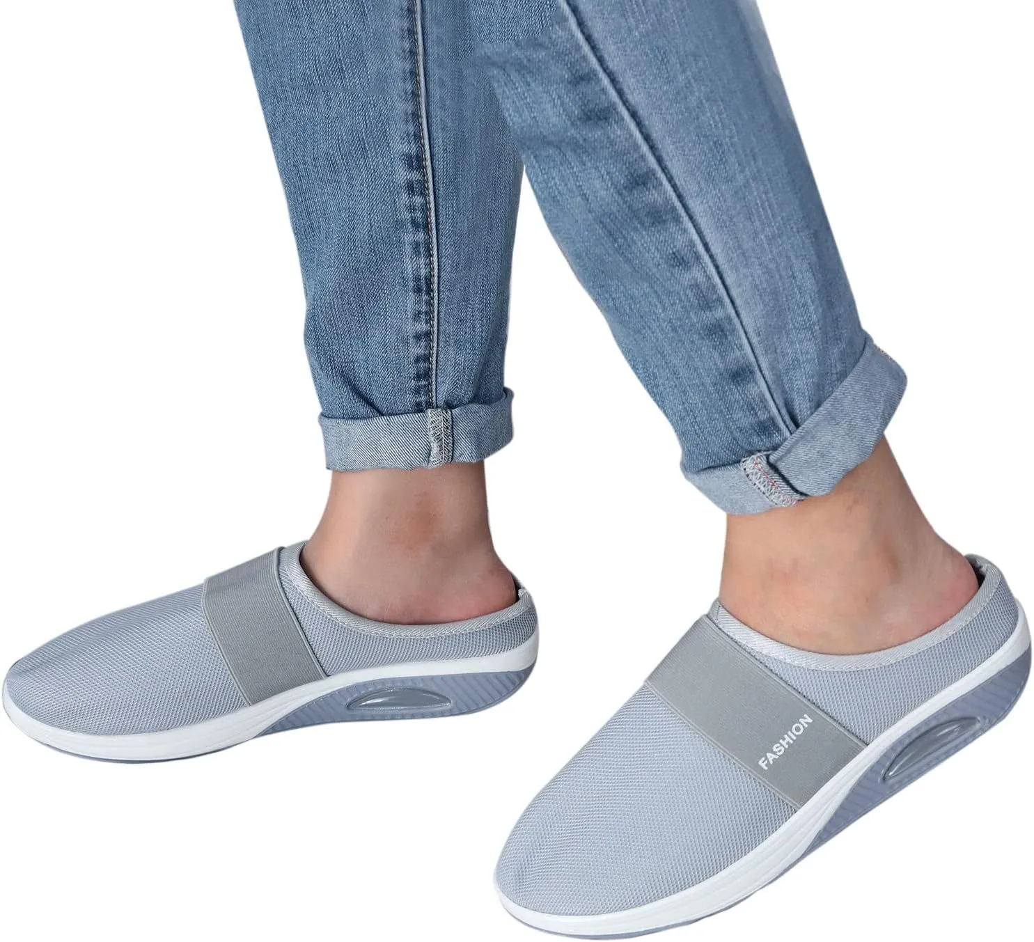 Womens Breathable Mesh Walking Mules Sneakers Tennis Shoes Womens Wide Width Men's Casual Dress Shoes Wedge Sneakers Steel Toe Tennis Shoe Trainers Shoe