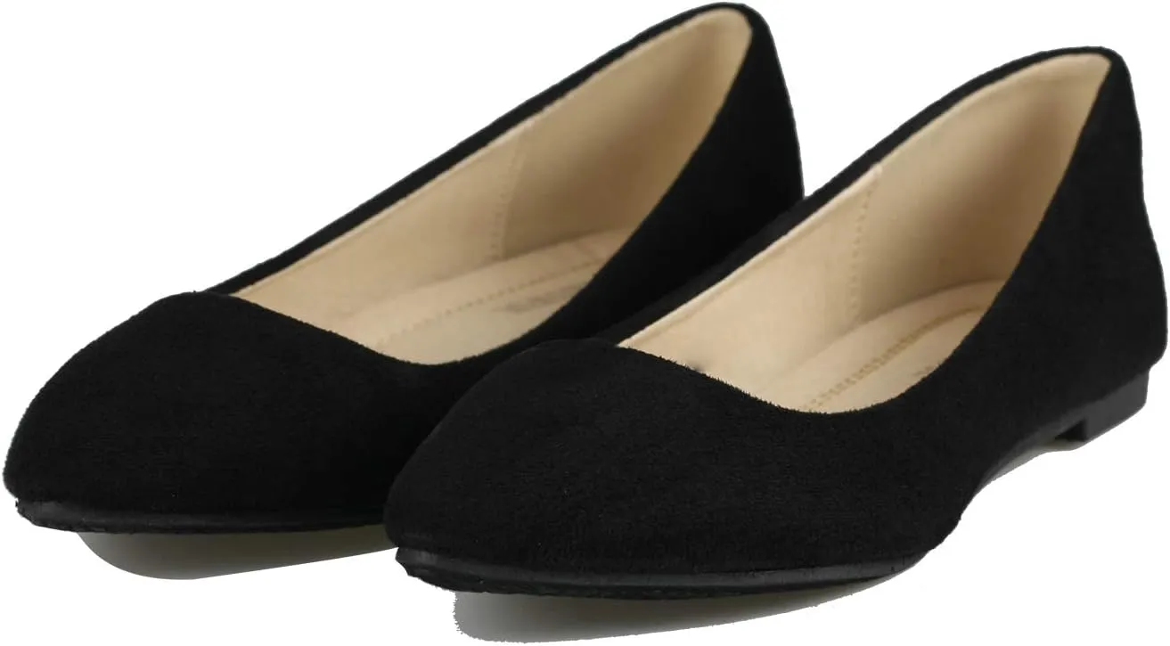 Women's Casual Ballet Flats Pointed Toe Comfort Classic Slip Ons Shoes