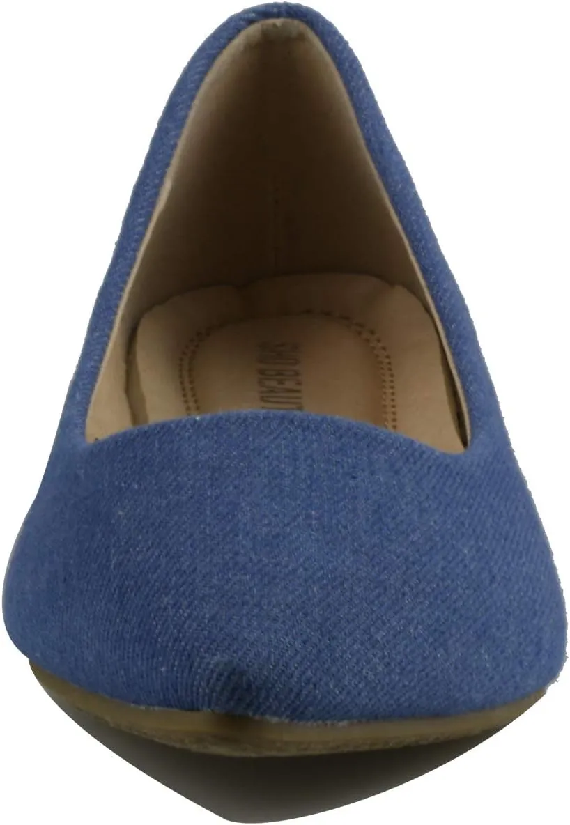 Women's Casual Ballet Flats Pointed Toe Comfort Classic Slip Ons Shoes