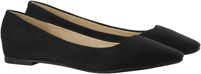 Women's Casual Ballet Flats Pointed Toe Comfort Classic Slip Ons Shoes