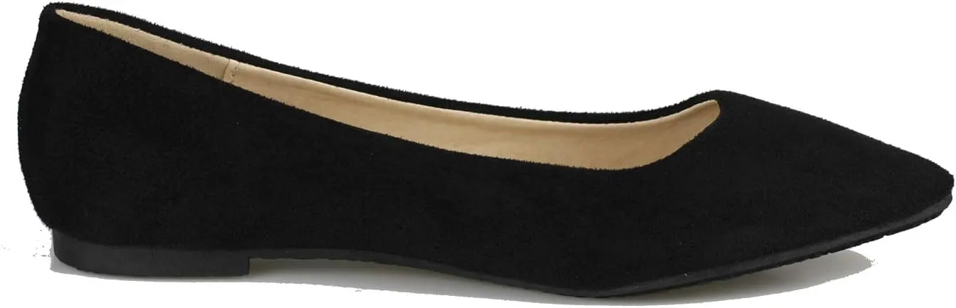 Women's Casual Ballet Flats Pointed Toe Comfort Classic Slip Ons Shoes