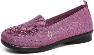 Women's Casual Slip On Shoes Breathable Low Heel Comfortable Walking Daily Spring Summer Fall Women Wedges Low Heel