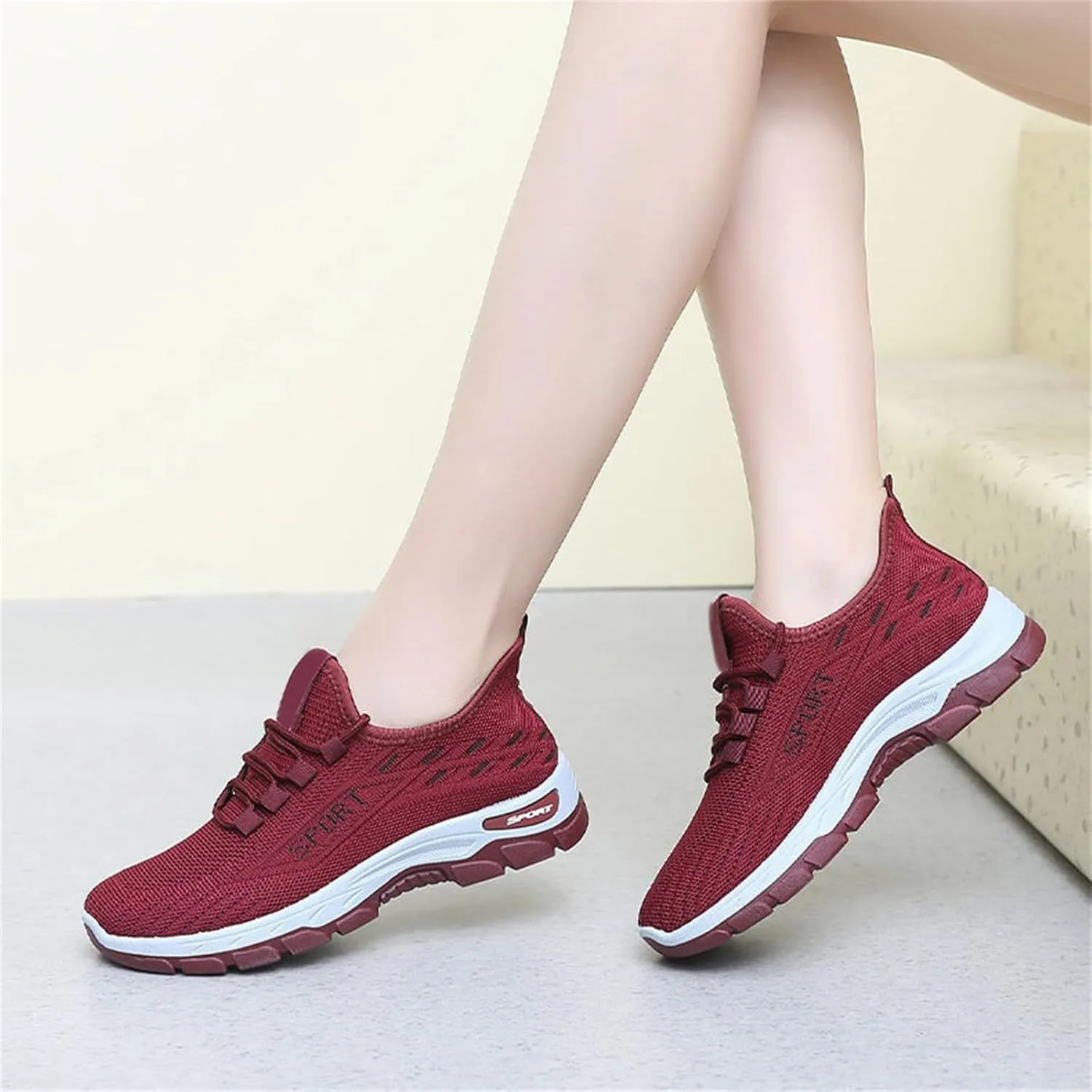 Womens Comfortwear Ortho Shoes Gym Tennis Athletic Mesh Sneakers Lightweigh Arch Support Breathable Sports Walking Shoes