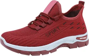 Womens Comfortwear Ortho Shoes Gym Tennis Athletic Mesh Sneakers Lightweigh Arch Support Breathable Sports Walking Shoes