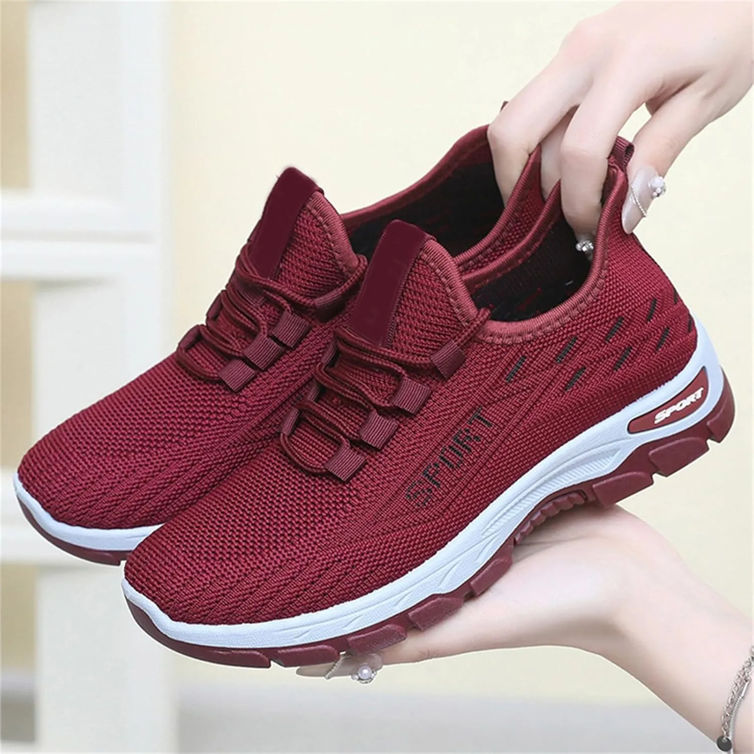 Womens Comfortwear Ortho Shoes Gym Tennis Athletic Mesh Sneakers Lightweigh Arch Support Breathable Sports Walking Shoes