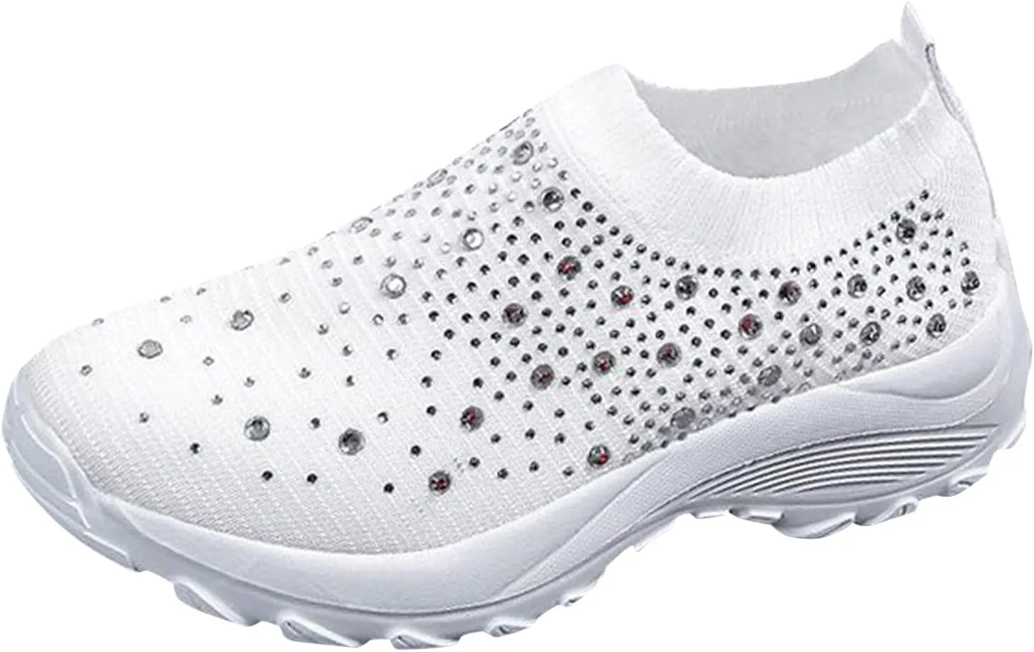 Women's Fashion Sport Breathable Mesh Platform Sneakers Slip On Tennis Shoes Women Size 11 Workout Shoes for Women Gym Arch Support Women's Sneakers Size 8 Slip On Fall Shoes for Women 2023 Slip Ons