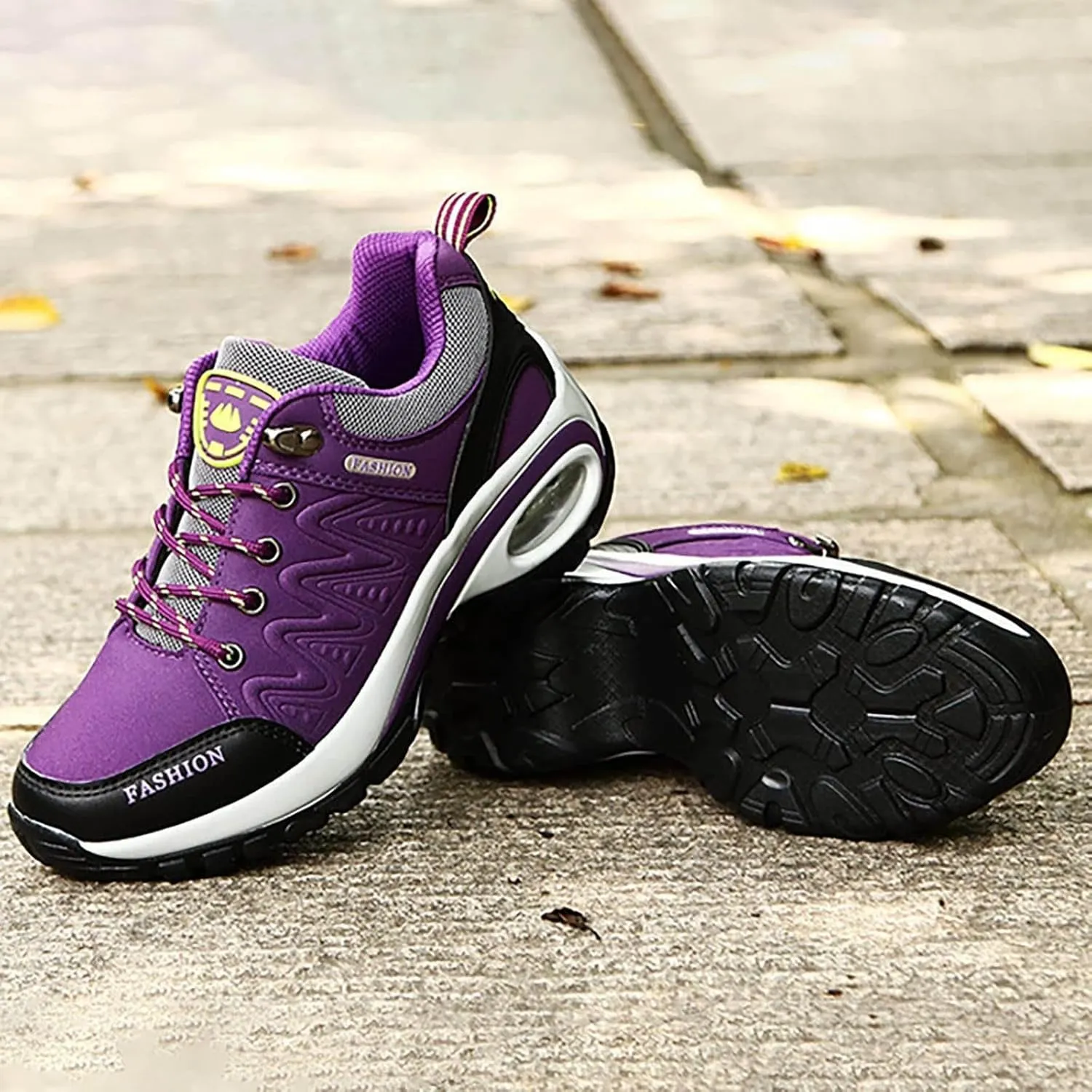 Womens Hiking Boots Orthopedic Wedge Arch Support Zipper Loafers Cloud Breathable Fahion Running Walking Causal Shoes
