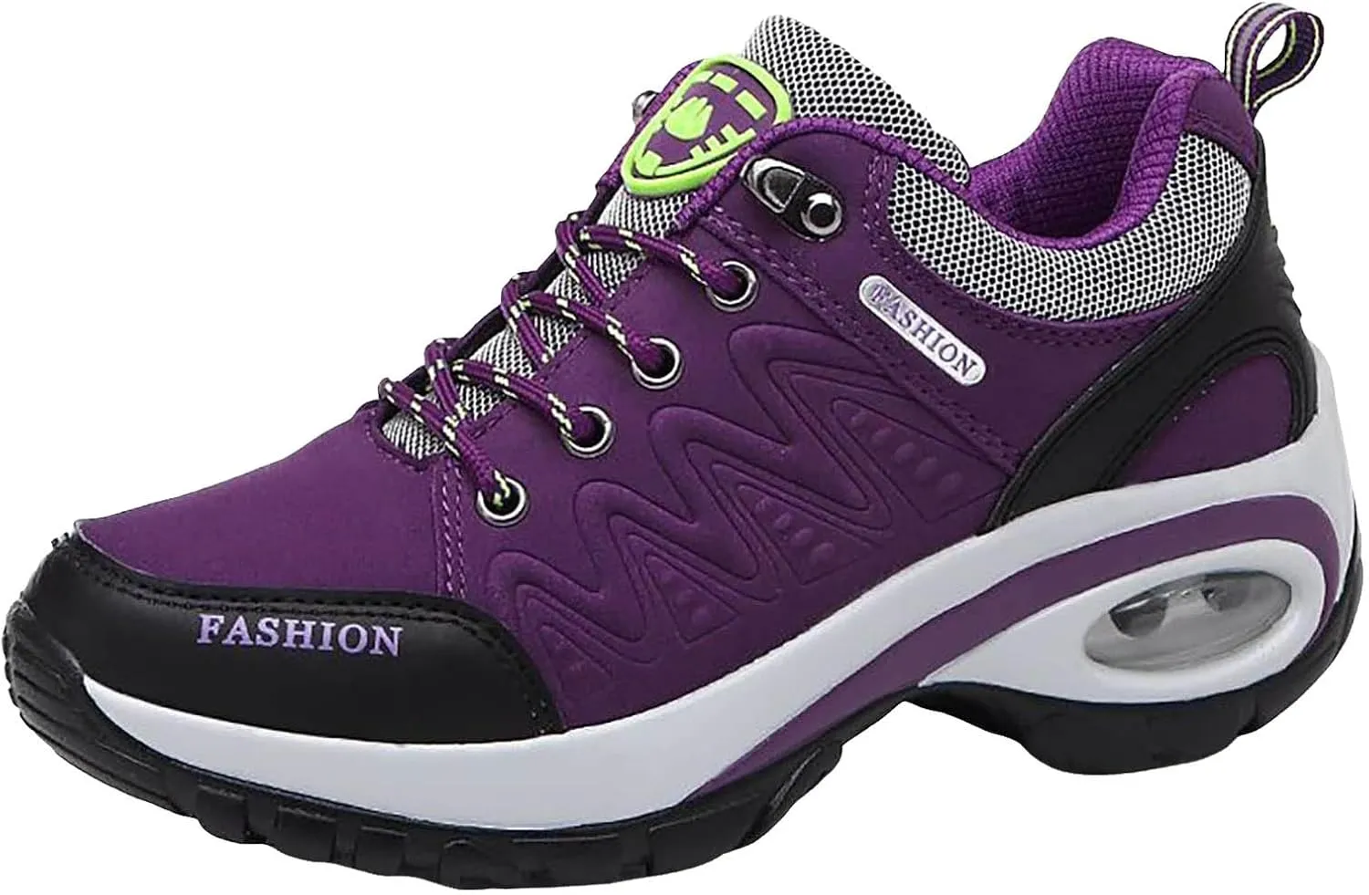 Womens Hiking Boots Orthopedic Wedge Arch Support Zipper Loafers Cloud Breathable Fahion Running Walking Causal Shoes