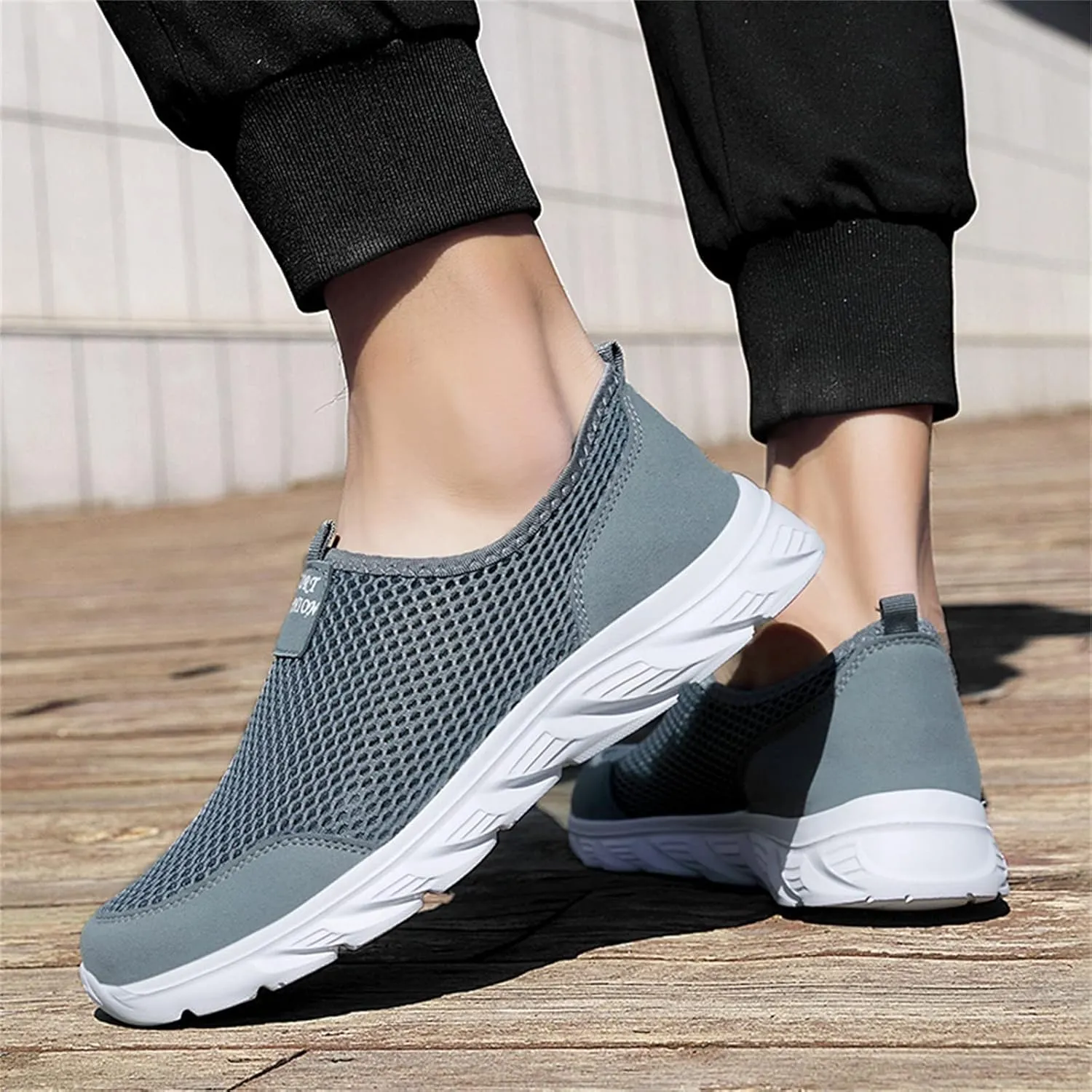 Women's Loafer Flat Slip On Sneakers Women Wide Width Mens Casual Shoes Women's Wide Loafers Loafers for Women Wide Platform Sneakers for Women Black