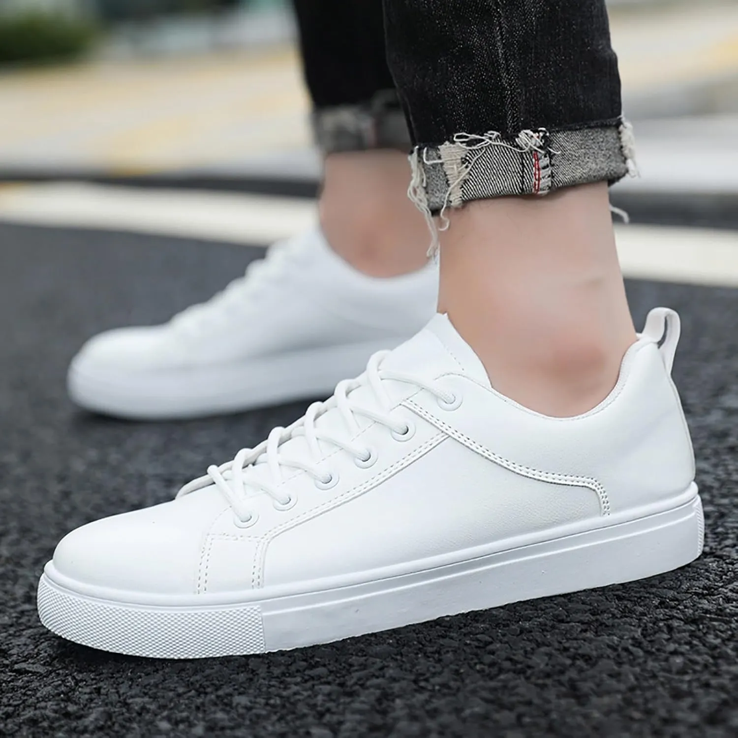 Women's L𝐨w Heel Casual Shoes Soft Sole Slip On Loafers Breathable Wide Width Orthopedic Sneakers Comfortable Lightweight Work Shoes