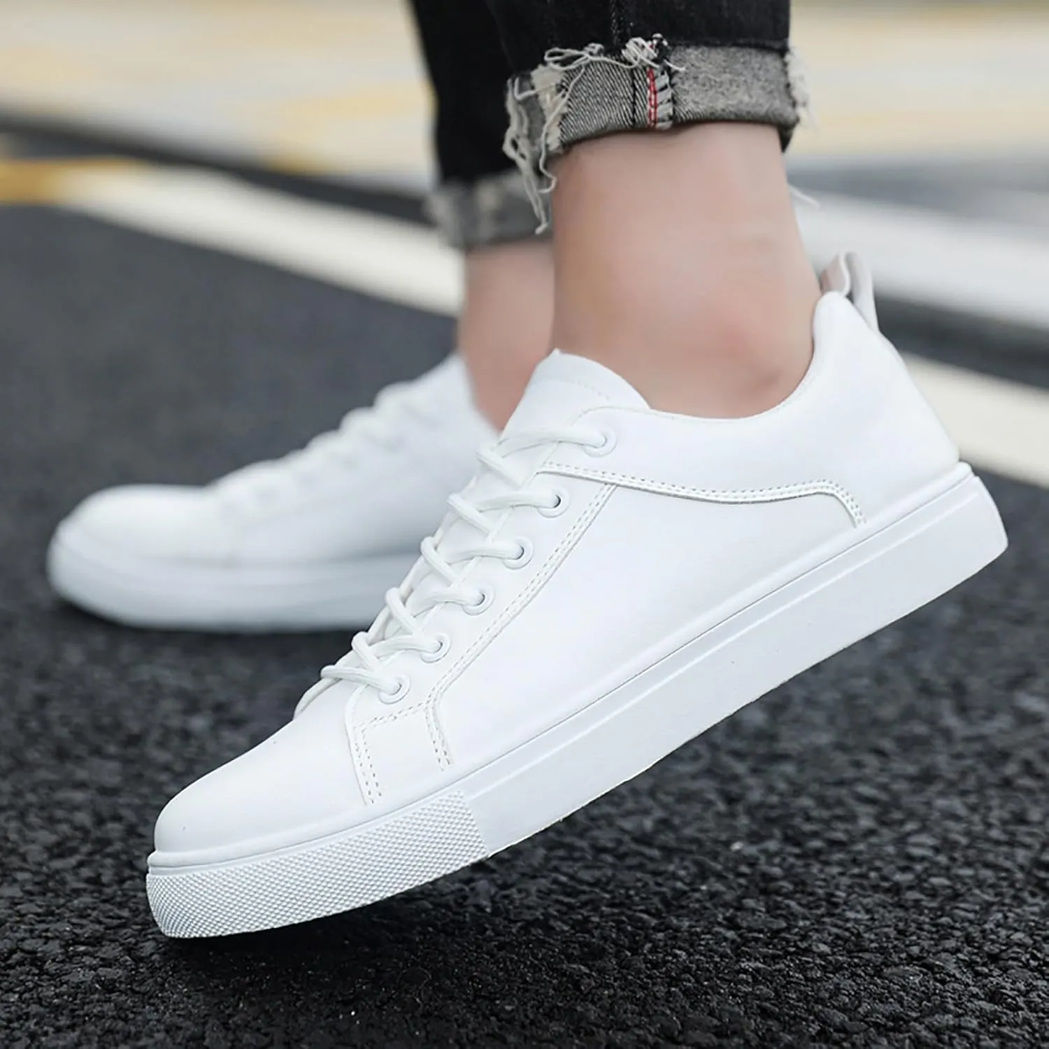 Women's L𝐨w Heel Casual Shoes Soft Sole Slip On Loafers Breathable Wide Width Orthopedic Sneakers Comfortable Lightweight Work Shoes