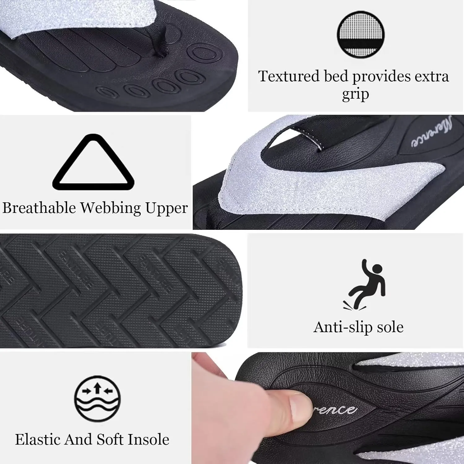 Women's Original Sandals Sport Sandals with Yoga Mat Insole Hiking Sandals Light-Weight Shoes