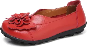 Womens Orthopedic Loafers Summer Comfortable Closed Toe Low Heel Flat Wide Width Flats Breathable Casual Outdoor Shoes Work Dressy Shoe Shopping Standing Shoes