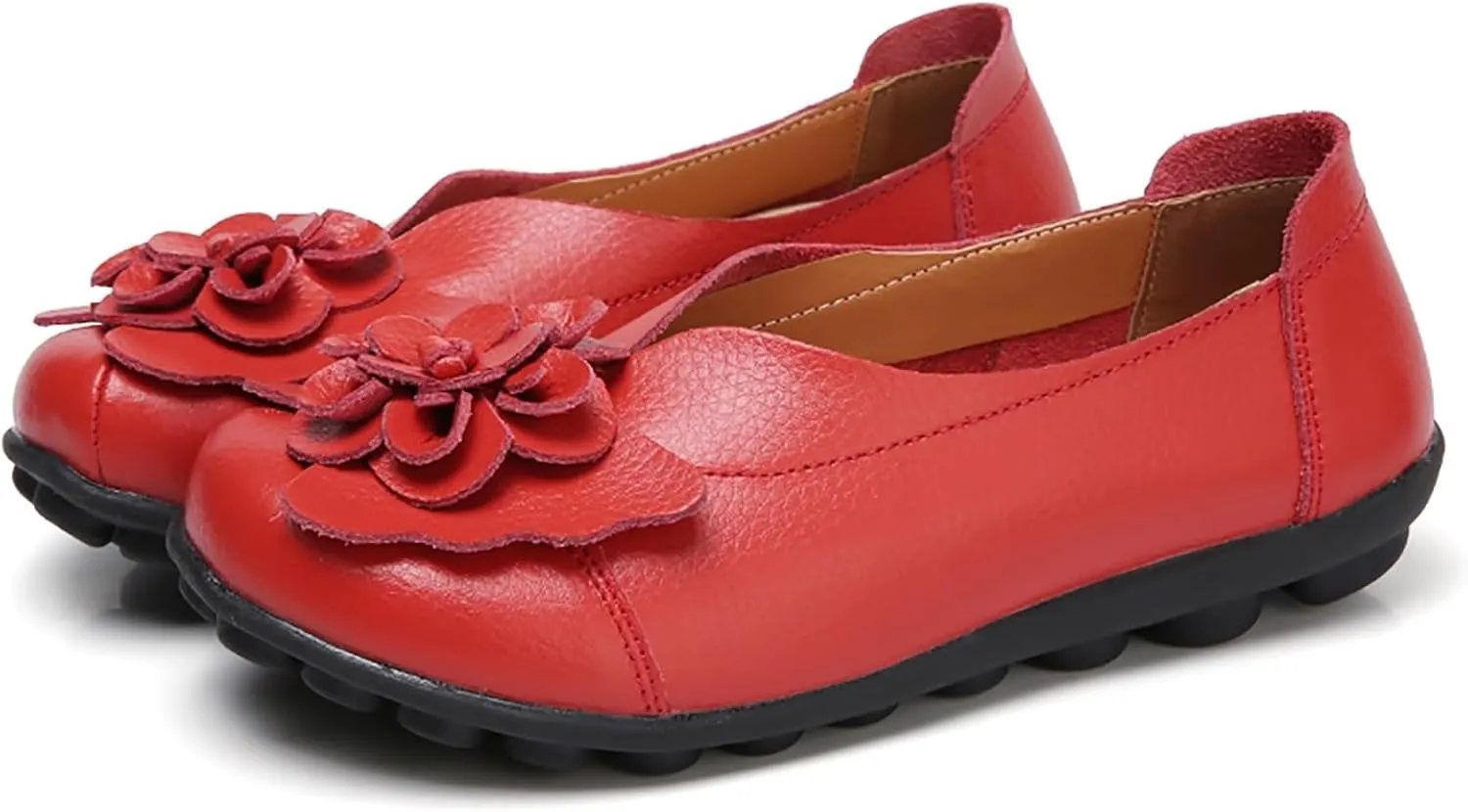 Womens Orthopedic Loafers Summer Comfortable Closed Toe Low Heel Flat Wide Width Flats Breathable Casual Outdoor Shoes Work Dressy Shoe Shopping Standing Shoes