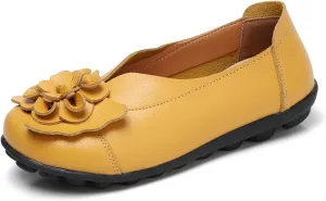 Womens Orthopedic Loafers Summer Comfortable Closed Toe Low Heel Flat Wide Width Flats Breathable Casual Outdoor Shoes Work Dressy Shoe Shopping Standing Shoes