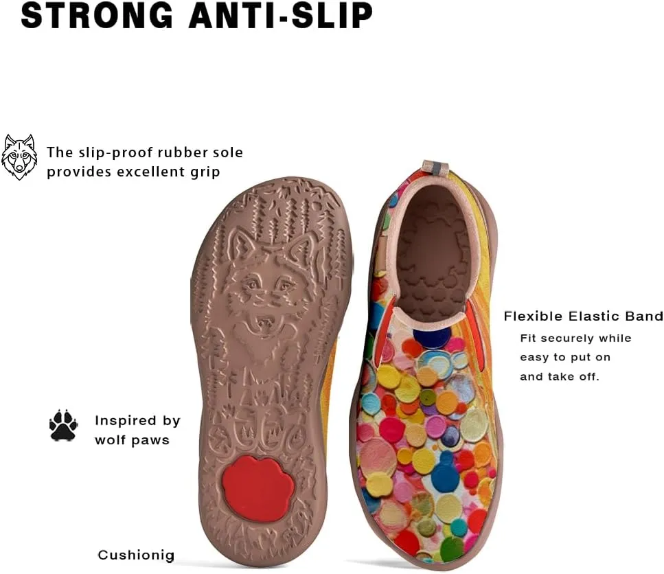 Women's Painted Travel Shoes Slip Ons Comfortable Lightweight Walking Loafers