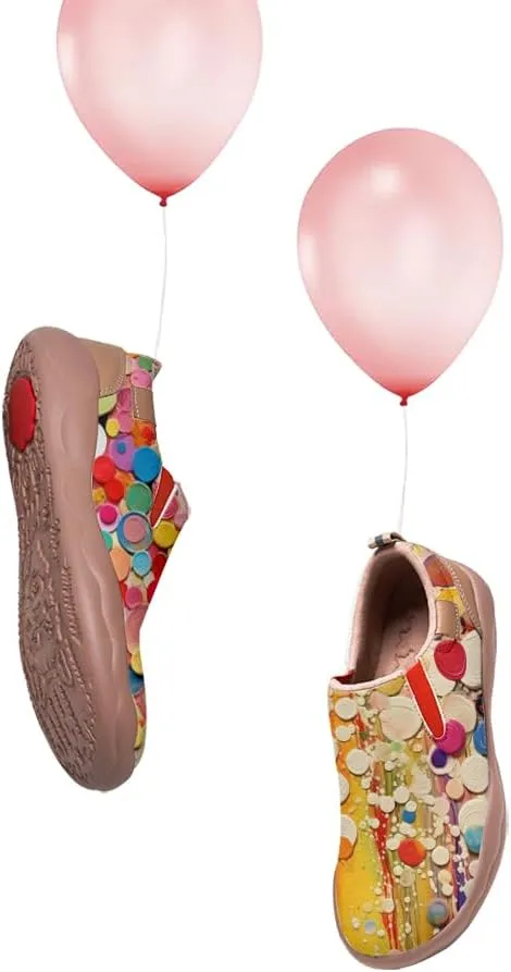 Women's Painted Travel Shoes Slip Ons Comfortable Lightweight Walking Loafers