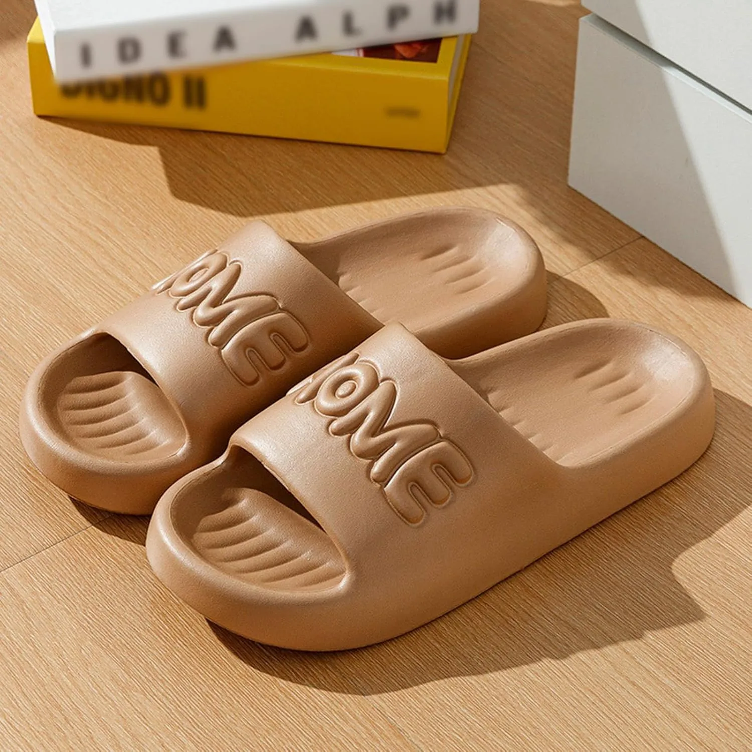 Women's Pillow Slippers Indoor Slides Bathroom Sandals Quick Drying Shower Slippers Shower Shoes for Women