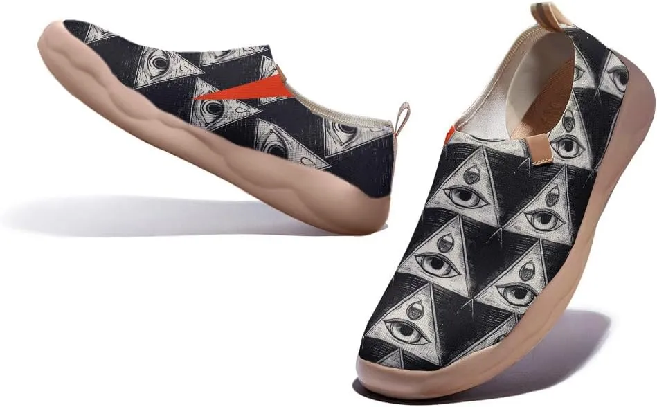Women's Retro Art Shoes Slip-Ons Loafers Lightweight Comfortable Casual Travel Footwear