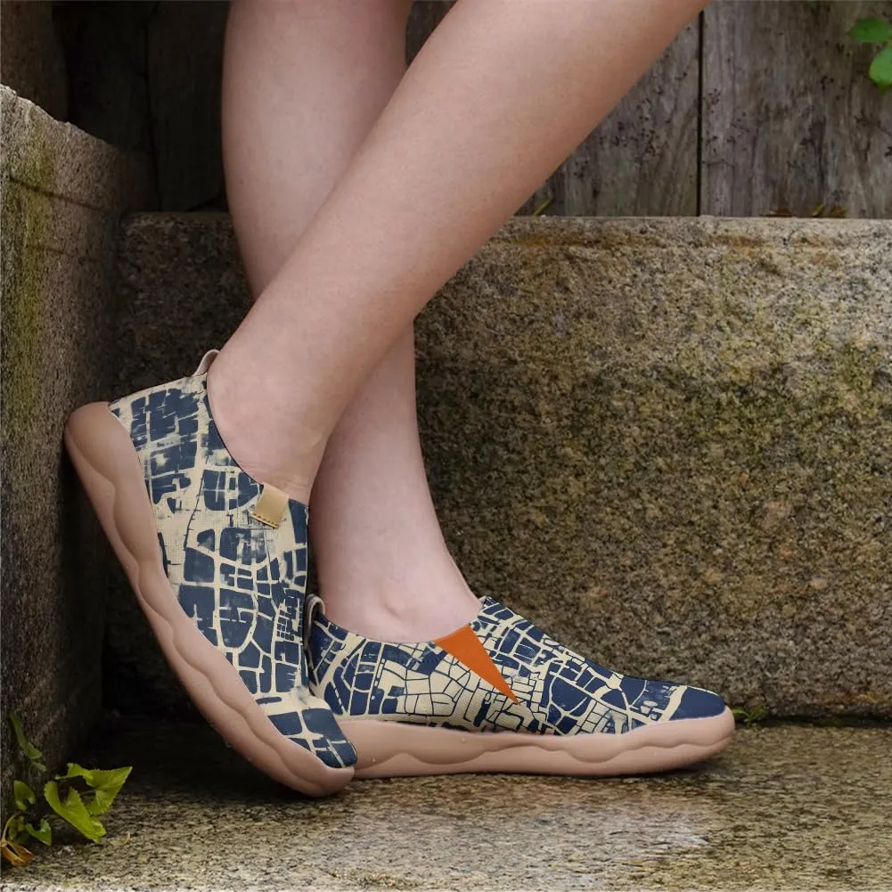 Women's Retro Art Shoes Slip-Ons Loafers Lightweight Comfortable Casual Travel Footwear