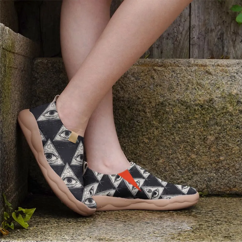 Women's Retro Art Shoes Slip-Ons Loafers Lightweight Comfortable Casual Travel Footwear