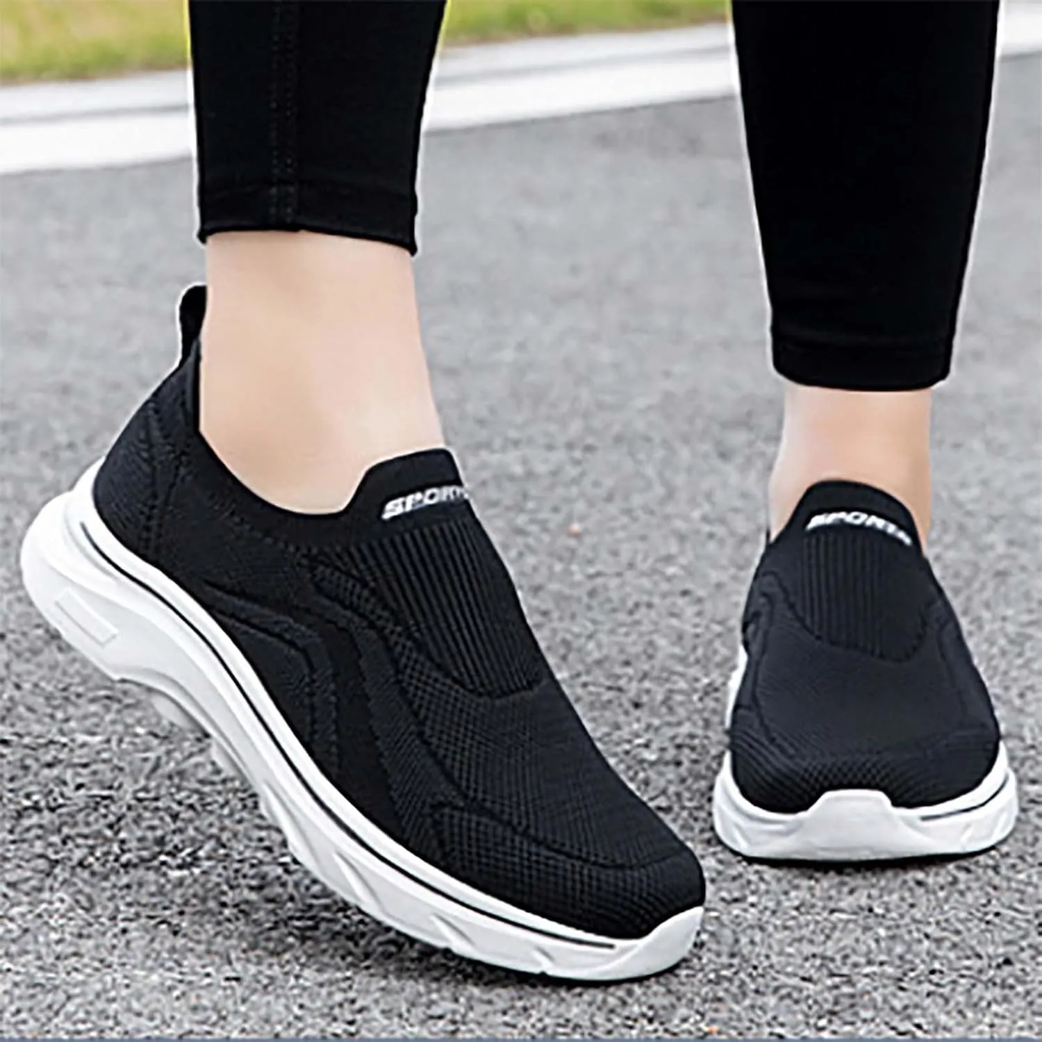 Womens Running Shoes Loafers Ladies Shoes Casual Women's Fashion Sneakers Sneakers Walking Memory Foam Athletic White Tennis Shoe Trainers Shoe