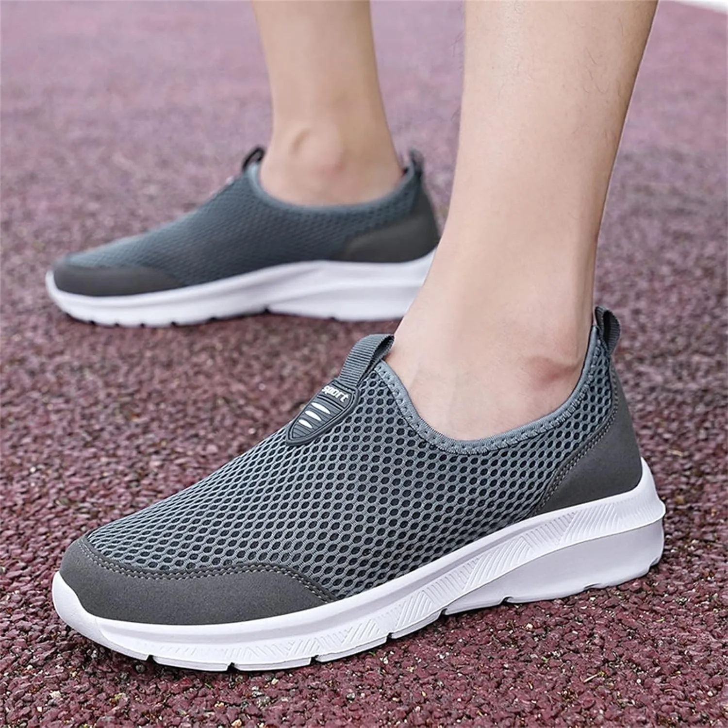 Womens Running Shoes Slip-on Walking Sneakers Running Shoes for Women Jogging Ladies Casual Shoes Brown Sneakers Black Tennis Shoe Loafers Casual Slip On