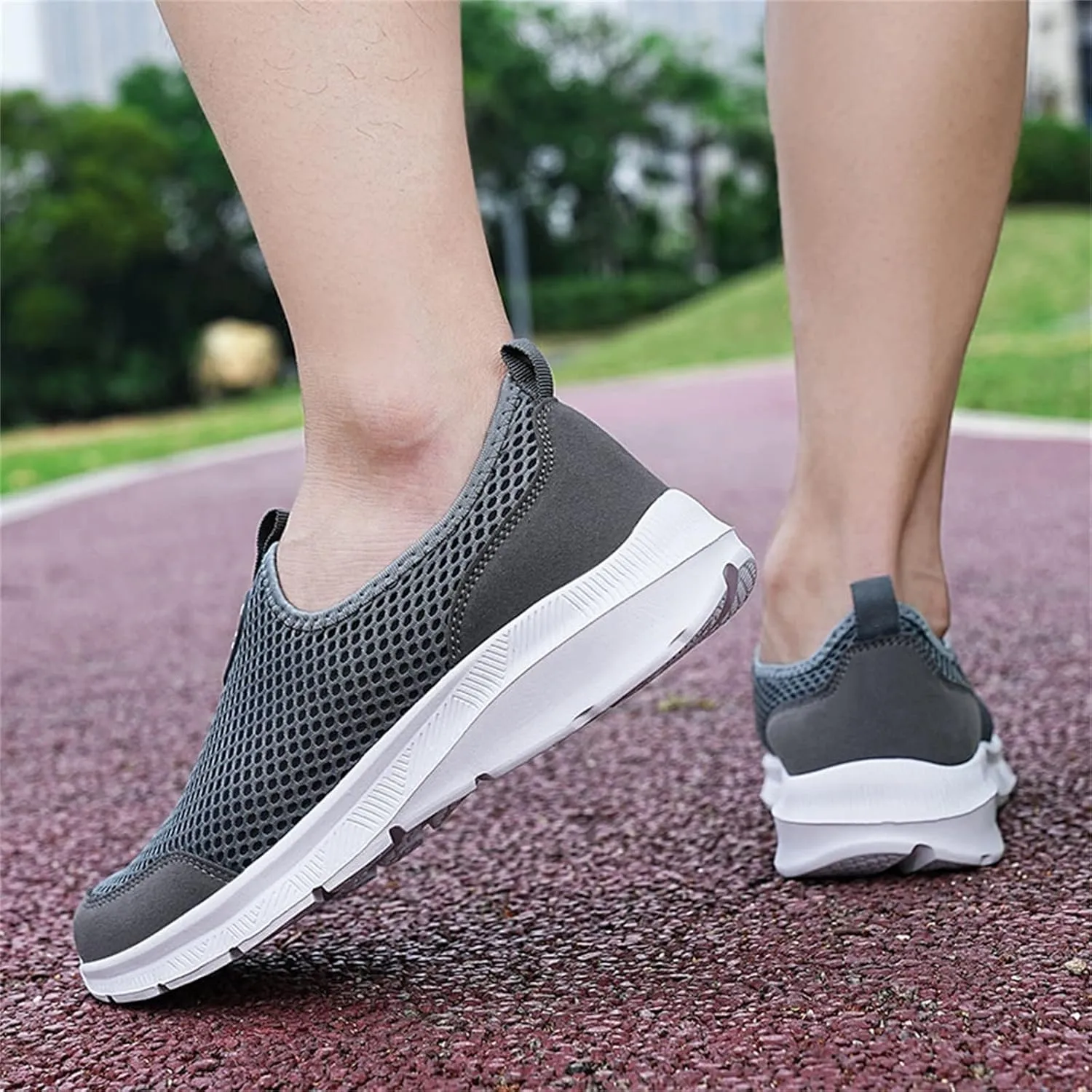 Womens Running Shoes Slip-on Walking Sneakers Running Shoes for Women Jogging Ladies Casual Shoes Brown Sneakers Black Tennis Shoe Loafers Casual Slip On