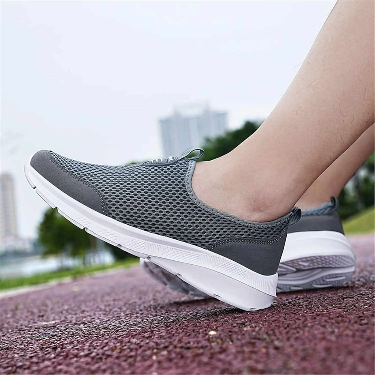Womens Running Shoes Slip-on Walking Sneakers Running Shoes for Women Jogging Ladies Casual Shoes Brown Sneakers Black Tennis Shoe Loafers Casual Slip On