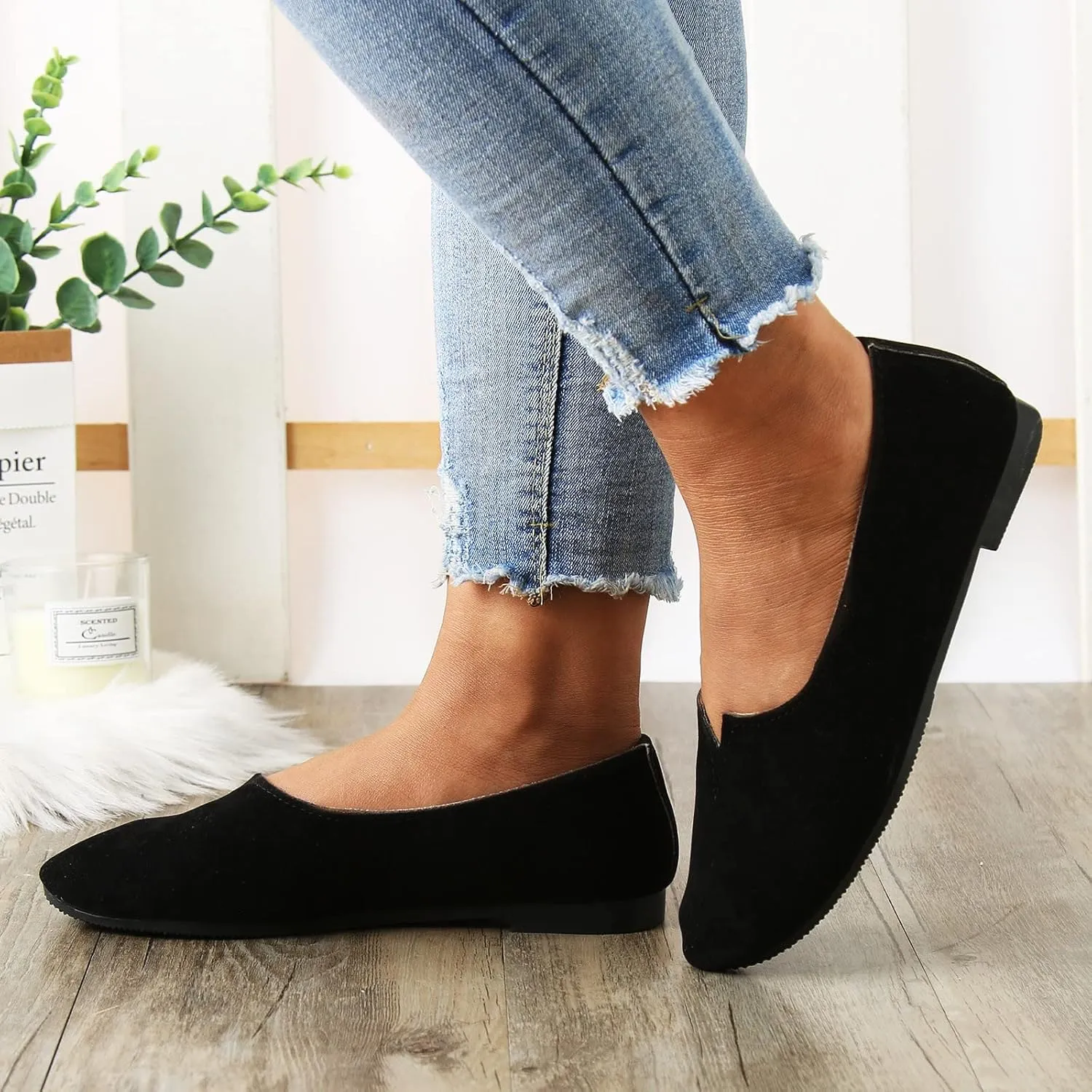 Women's Slip-On Casual Shoes Loafer Comfortable Dressy Casual Work Flats Women's Loafers Fashion Comfortable Flats
