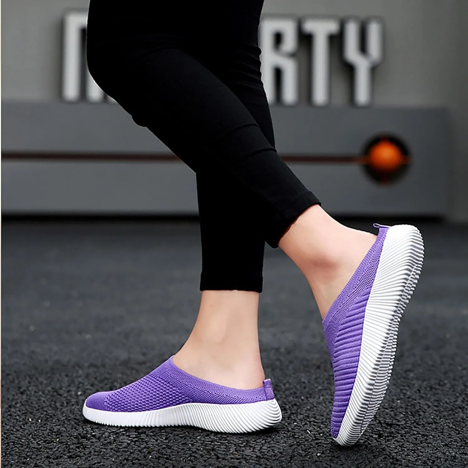 Women's Slip-On Orthopedic Arch Support Backless Non Slip Work Shoes Women Comfortable Men Shoes Casual Men Shoes Sneakers Brown Tennis Shoe Cross Trainer Shoe