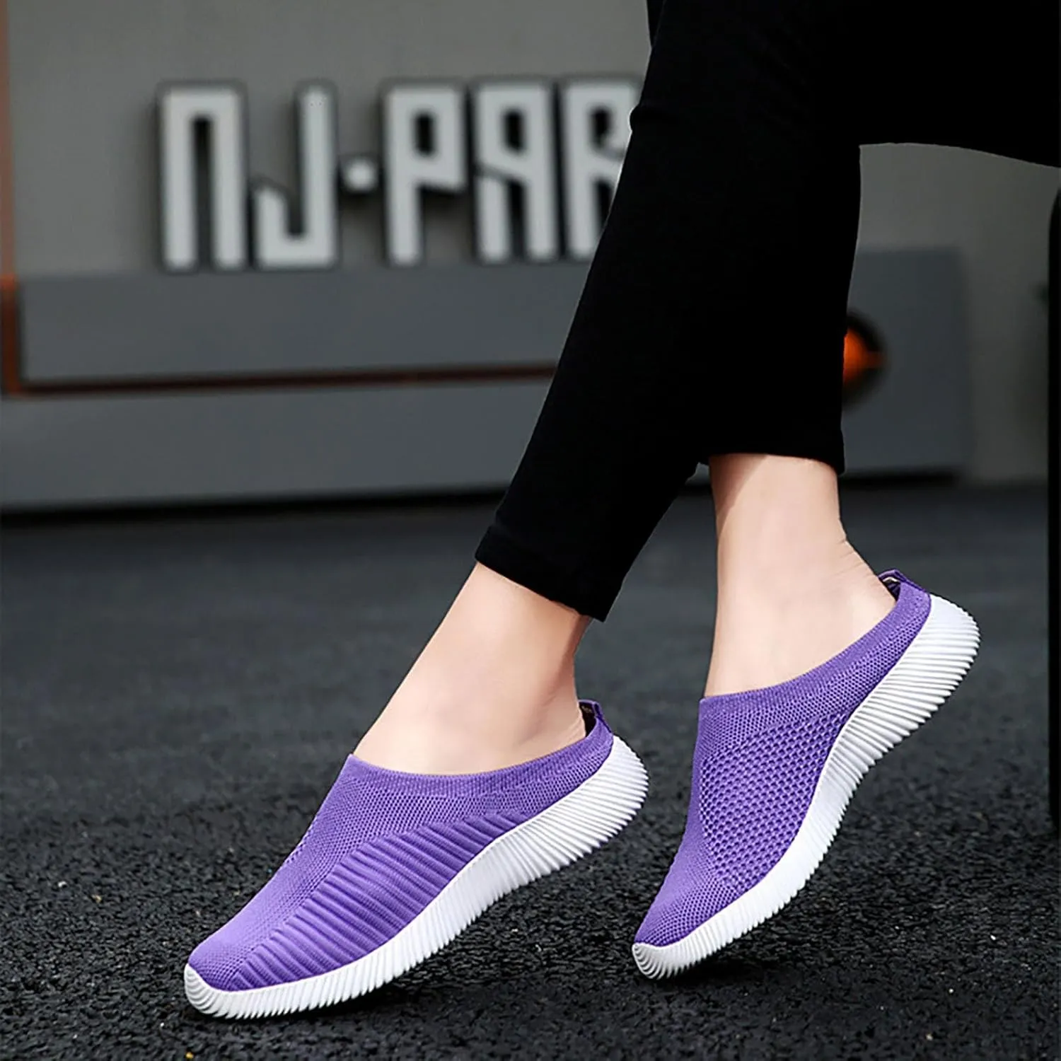Women's Slip-On Orthopedic Arch Support Backless Non Slip Work Shoes Women Comfortable Men Shoes Casual Men Shoes Sneakers Brown Tennis Shoe Cross Trainer Shoe
