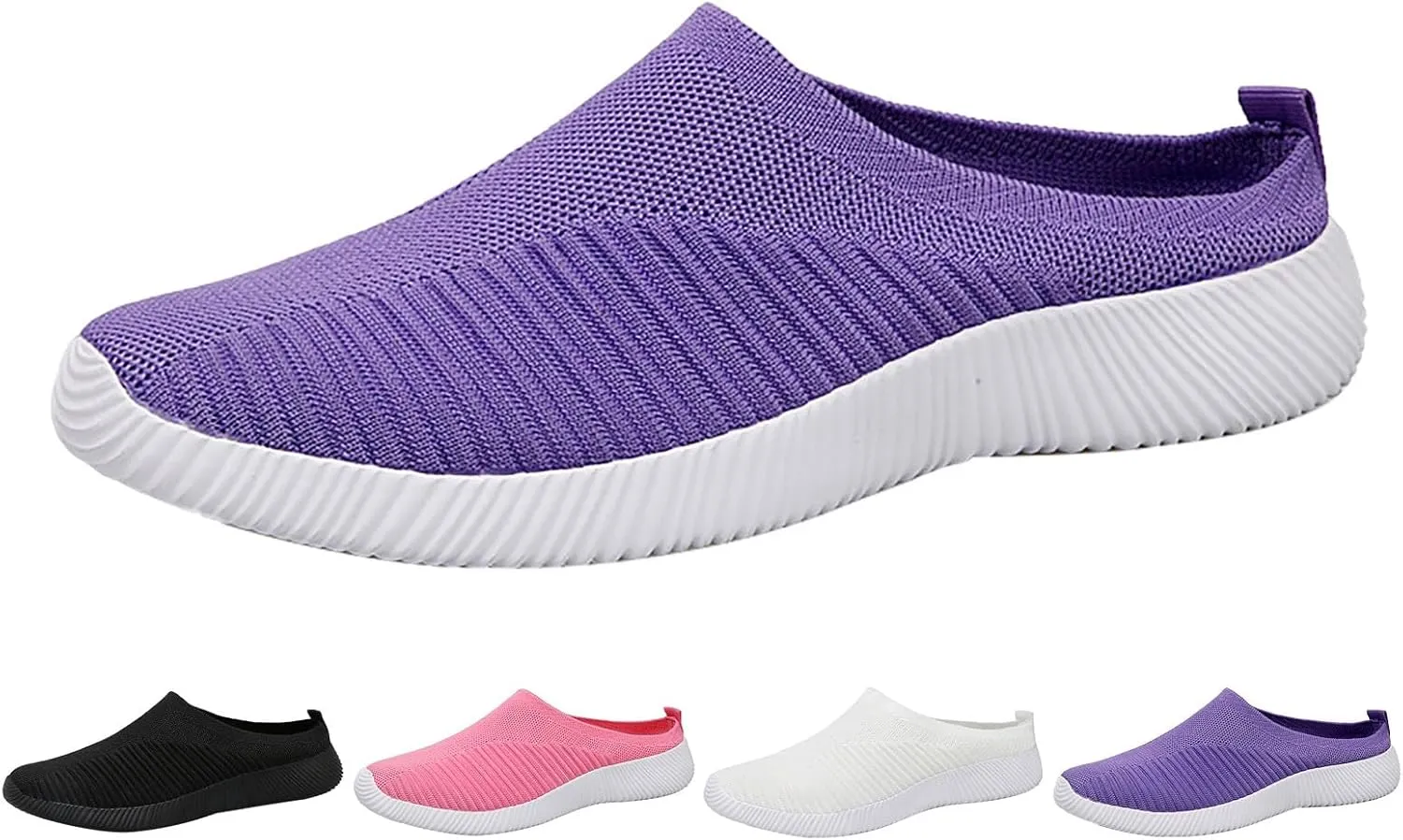 Women's Slip-On Orthopedic Arch Support Backless Non Slip Work Shoes Women Comfortable Men Shoes Casual Men Shoes Sneakers Brown Tennis Shoe Cross Trainer Shoe