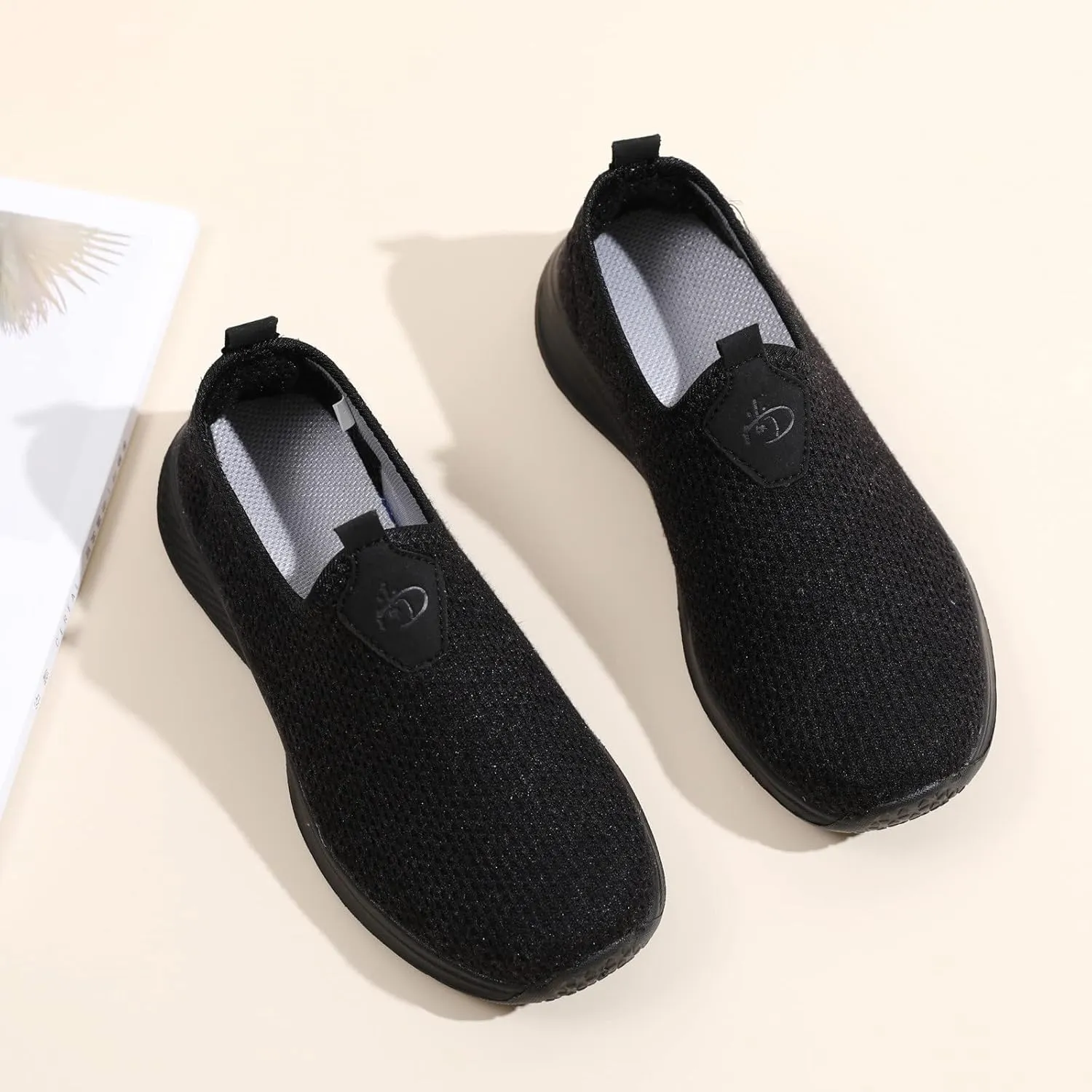 Women’s Slip-On Shoes Casual Lace-Free Walking Loafers Tennis Shoes Men Arch Support Women's Shoes Casual Men's Fashion Sneakers Tennis Shoe Casual Loafers