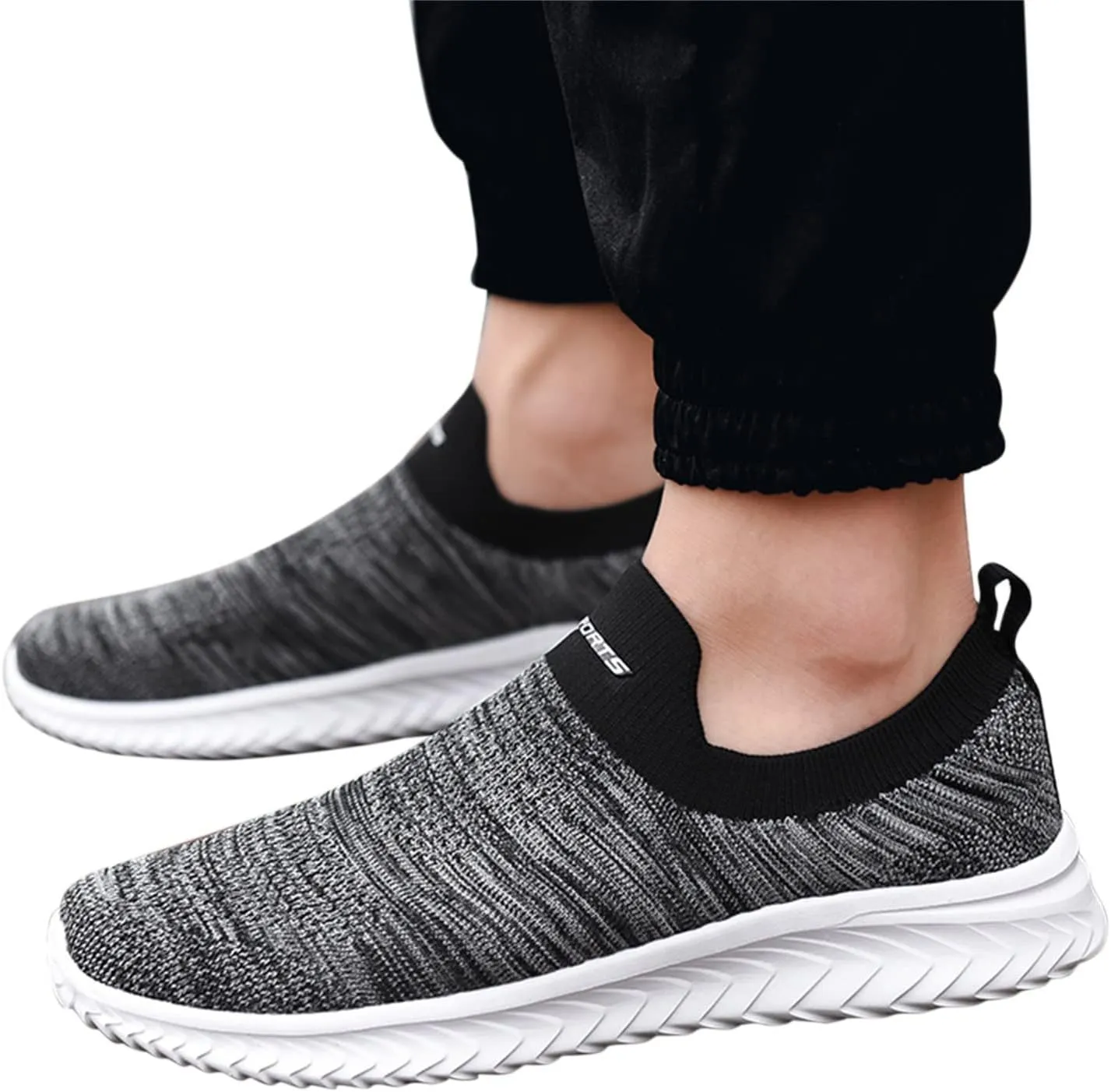 Womens Slip On Walking Shoes Non Slip Running Shoes Running Shoes for Women Arch Support Ladies Shoes Casual White Sneakers Brown Tennis Shoe Cross Trainer Shoe