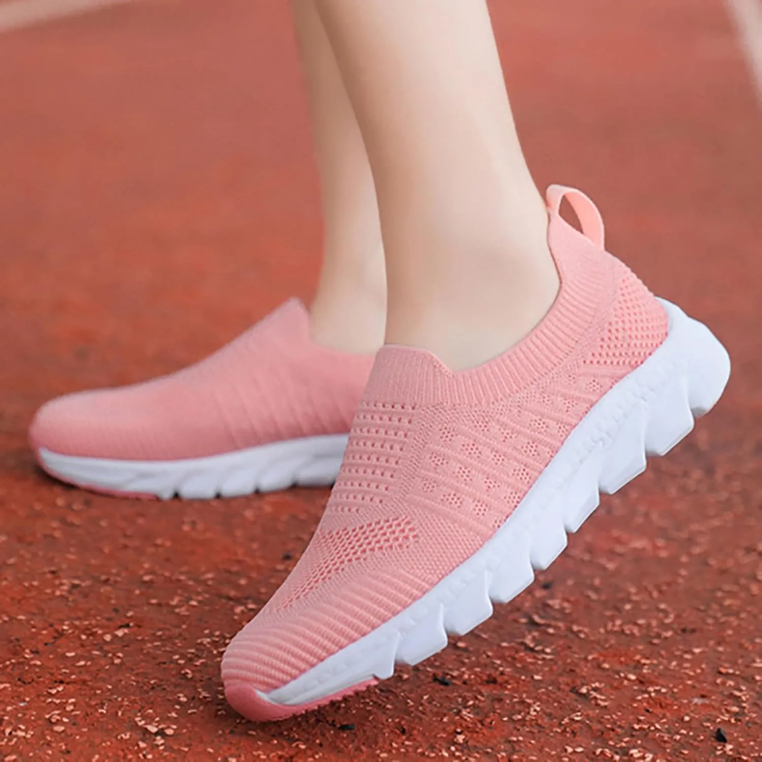 Women's Slip On Walking Shoes Running Comfortable Mens Running Shoes Loafers Shoes Dressy Casual Fashion Sneakers Slip On Tennis Shoe Casual Loafers