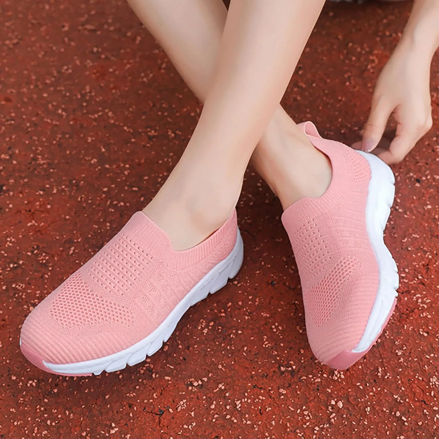 Women's Slip On Walking Shoes Running Comfortable Mens Running Shoes Loafers Shoes Dressy Casual Fashion Sneakers Slip On Tennis Shoe Casual Loafers