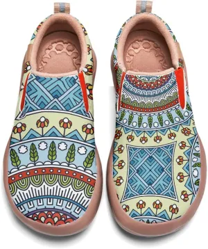 Women's Slip-Ons Floral Painted Loafers Comfortable Walking Travel Shoes