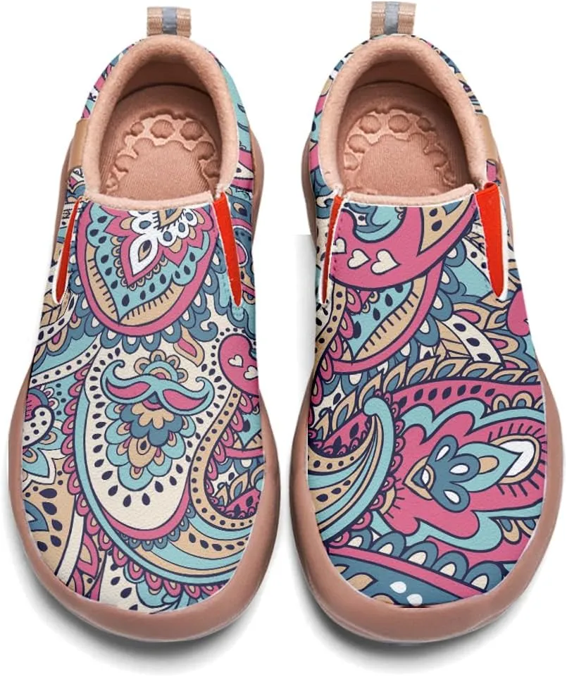 Women's Slip-Ons Floral Painted Loafers Comfortable Walking Travel Shoes
