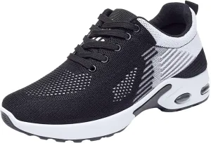 Womens Sneakers Air Cushion Orthopedic Mesh Breathable Gym Work Non Slip Walking Sports Wide Width Toe Box Shoes