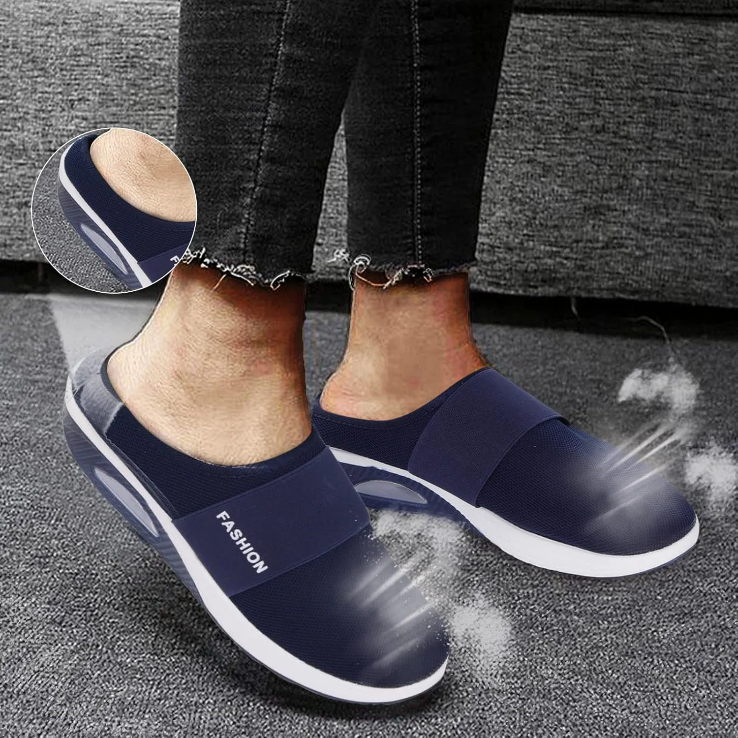 Womens Summer Breathable Mesh Slippers Mens Running Shoes Jogging Women's Shoes Casual Dress Sneakers Waterproof Tennis Shoe Loafers Dress Shoe