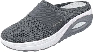 Women's Walking Shoes Orthotic Walking Sneakers Wide Width Non-Slip Sneakers Adjustable Breathable Platform Mesh Sandals