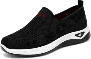 Women's Walking Shoes Slip On Comfort Orthopedic Breathable Go Walking Mesh Athletic Running Sneakers Shoes