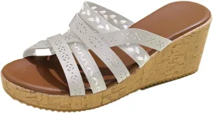 Women's Wedge Sandal Dressy Orthopedic Flat Open Toe Platform Sandals Comfortable Arch Support Outdoor Shoes