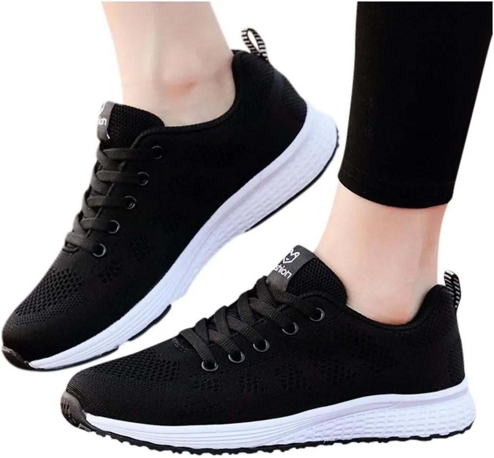 Womens White Tennis Shoes Women's Sneakers in White in Wide Width Office Shoes for Women Comfortable & Lightweight Loafers for Women Platform Sneakers for Women Slip On