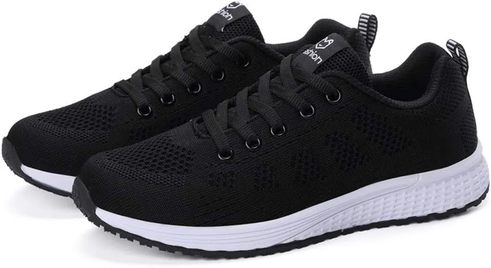 Womens White Tennis Shoes Women's Sneakers in White in Wide Width Office Shoes for Women Comfortable & Lightweight Loafers for Women Platform Sneakers for Women Slip On
