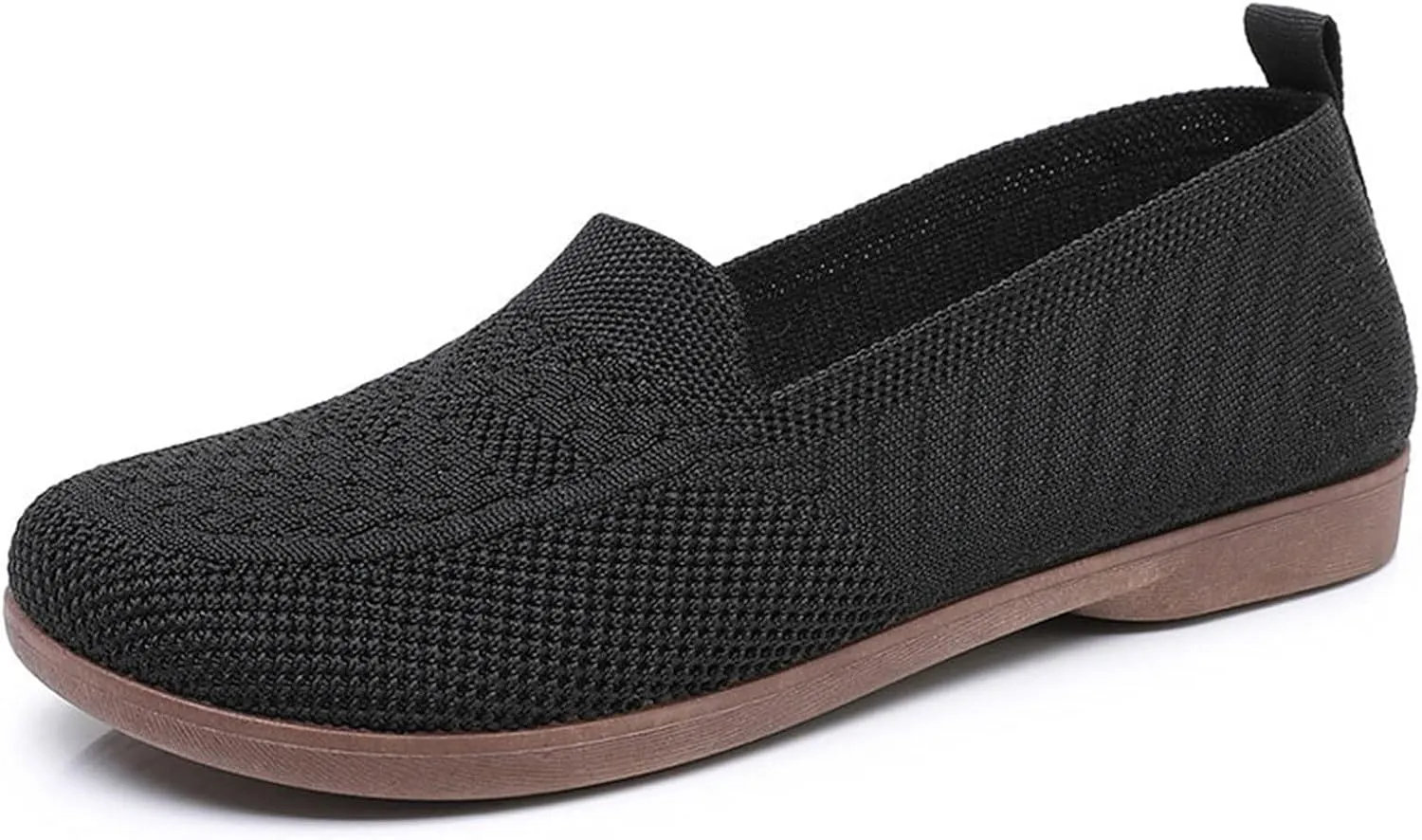 Women's Woven Orthopedic Breathable Soft Shoes Arch Support, Comfortable L𝐨w Heel Slip on Sneaker Mesh Anti Slip Sports Shoes